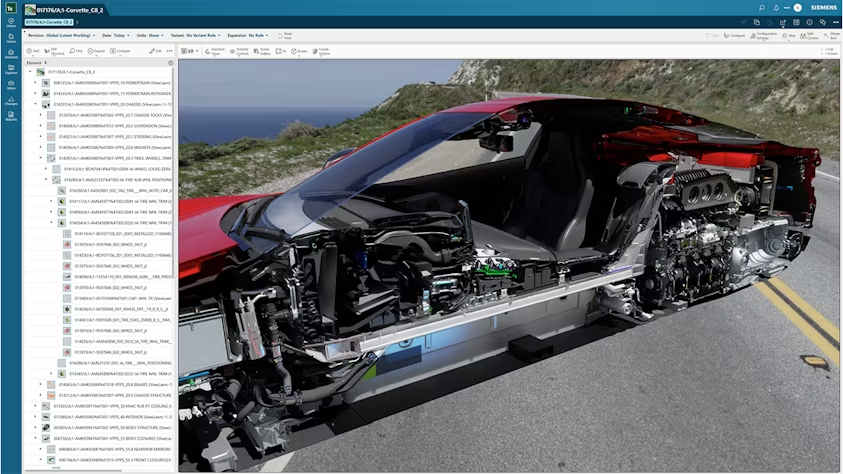 Teamcenter Digital Reality Viewer segít valósághű és gyors 3D-s vizualizációt készíteni mérnöki és gyártási adatokból