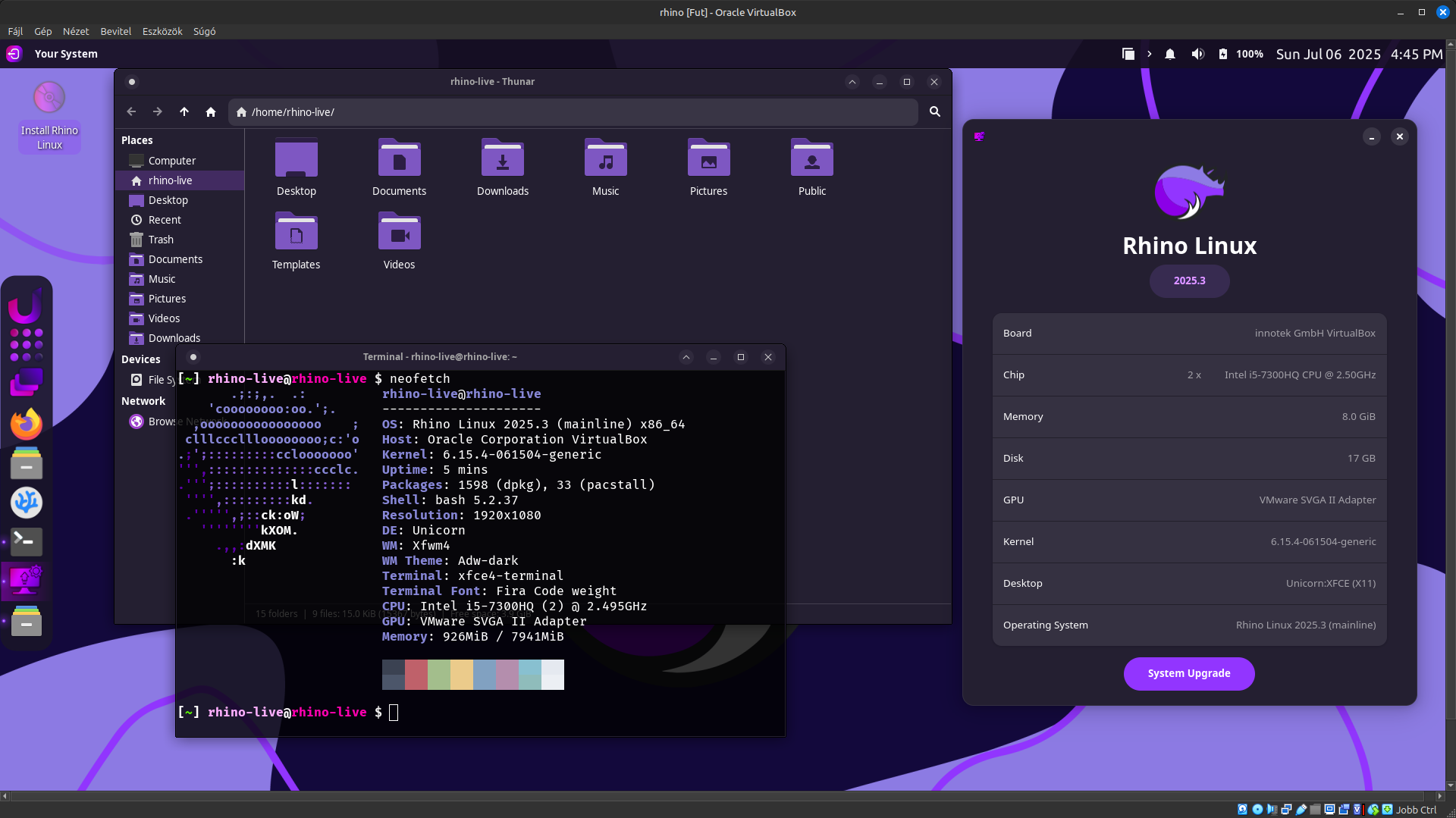 Rhino Linux XFCE